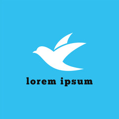 bird logo icon vector illustration