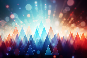 Upward triangles colorful abstract background. For something growing, increasing, or rising - obrazy, fototapety, plakaty