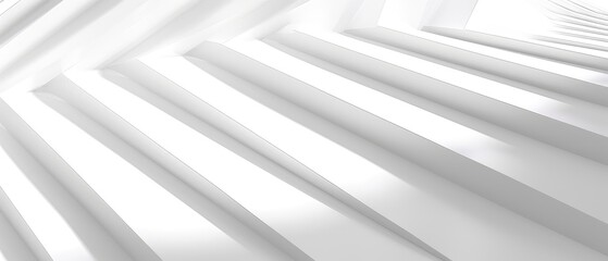 Obraz premium Abstract White Geometric Architecture Close-up