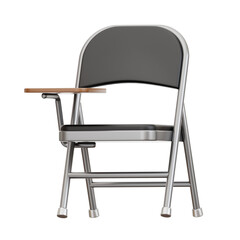 3D Student Chair Model Comfortable Learning. 3d illustration, 3d element, 3d rendering. 3d visualization isolated on a transparent background