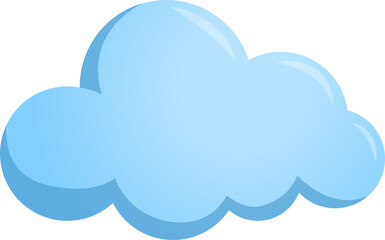 blue Sky cloud buble symbol forcast wheather isolate illustration gradient design