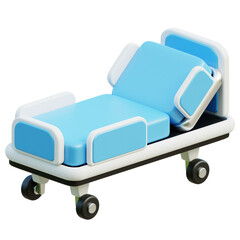 3D Medical Hospital Bed