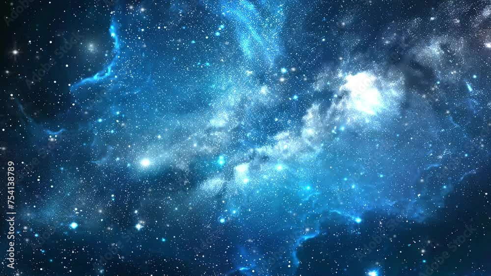 Canvas Prints night sky with stars and galaxy in outer space universe. seamless looping overlay 4k virtual video a