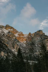 Wall murals Height scale rock in the mountains