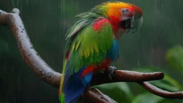 parrot on a branch