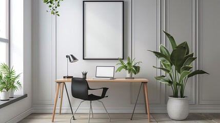 Elevate Your Space: Transform any wall into a masterpiece with this sleek ISO A paper size frame mockup. Perfect for home or office!