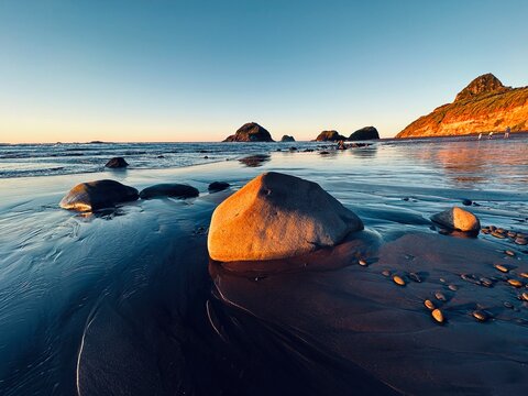 Back beach, New Plymouth, Taranaki, New Zealand
