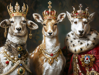 Fantastical animal royalty regal and majestic