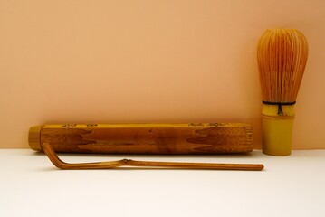 日本の茶道具　茶しゃくと茶せん