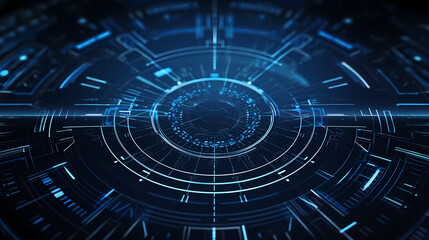 3D abstract network of neural network futuristic technology background