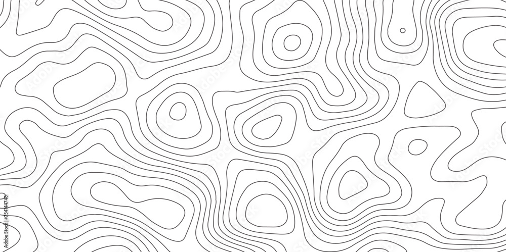 Poster abstract design with seamless pattern with lines topographic map. geographic mountain relief. retro 