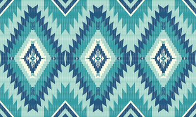 American tribal ethnic native pattern.Traditional Navajo,Aztec,Apache,Southwest and Mexican style fabric pattern.Abstract vector motifs pattern.For fabric,clothing,blanket,carpet,woven,wrap,decoration