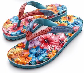 Sommerliche Flipflops, made by AI