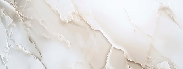 Elegant White Marble Texture with Natural Patterns