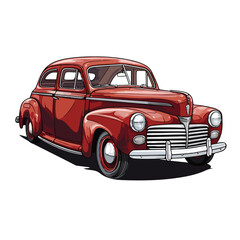 A vintage car vector illustration