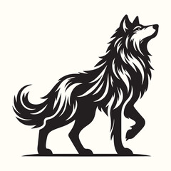 Wolf Animal Silhouette Vector Illustration