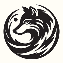 Wolf Animal Silhouette Vector Illustration