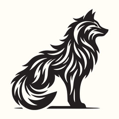 Wolf Animal Silhouette Vector Illustration