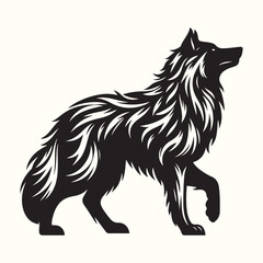 Wolf Animal Silhouette Vector Illustration