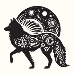 Wolf Animal Silhouette Vector Illustration