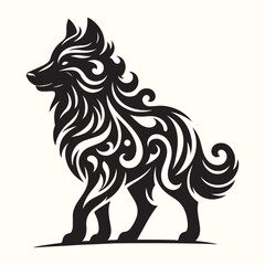 Wolf Animal Silhouette Vector Illustration