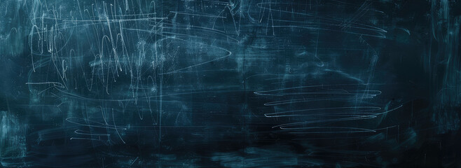 Creative Blue Chalkboard Scribble Background - Powered by Adobe