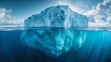 Breathtaking Iceberg Above and Below