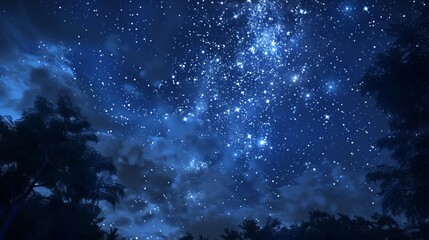 Fototapeta na wymiar Night Sky Picture , Beautiful digital image