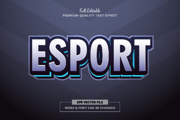 Esport Team Editable Text Effect Font Style