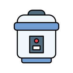 rice cooker icon vector template simple and clean