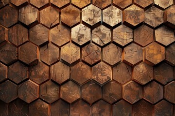 hexagon 3d texture for design