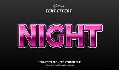Fototapeta premium black pink editable text effect