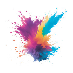 Colored ink splash vector illustration