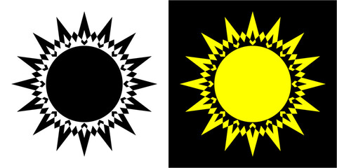 set of sun icons