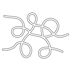 Simple Maze Element For Kids