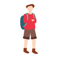 People Traveling Illustration