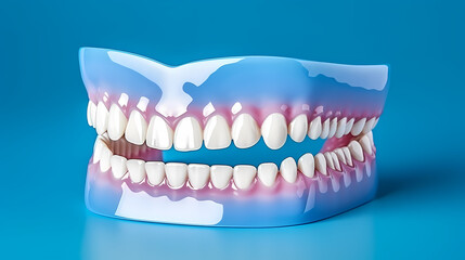 Fototapeta premium Dental implant, tooth model for dentist to study dentistry
