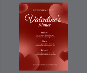 Valentine's day dinner menu