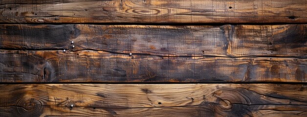 Rustic Burnt Wood Plank Texture Background