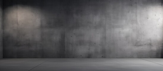 A black and white image showcasing an empty room with an abstract cement wall. The room appears blank and devoid of any furniture or decor, highlighting the texture of the wall.