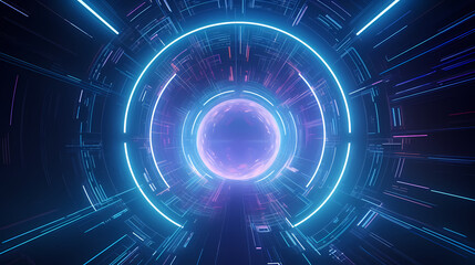 Fototapeta premium Premium digital art, technology concept background
