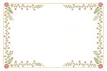 Obraz premium Flower Frame with copy space. 