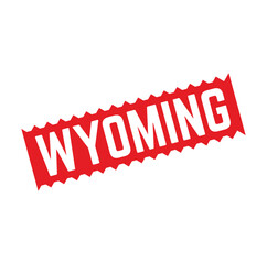 Wyoming Rubber stamp design. VECTOR ILLUSTRATION.