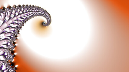 singe silver grey and beige spiral template design