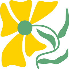 Abstract Groovy Flower