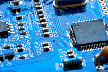 radio-electronic parts are located on the device board