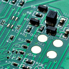 radio-electronic parts are located on the device board