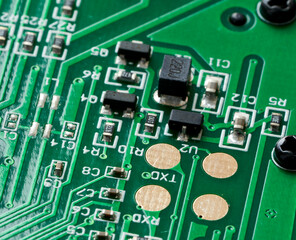 radio-electronic parts are located on the device board