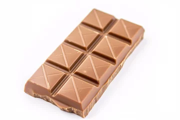 Fotobehang a chocolate bar with squares on it © ANDRIX