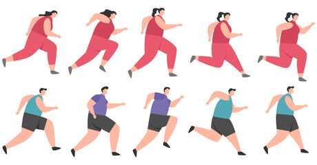 People Running Illustration